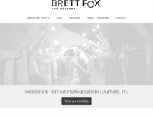 Tablet Screenshot of brettfoxphotography.com